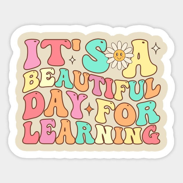 It's a Beautiful Day For Learning Sticker by TheDesignDepot